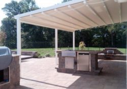 Awning allowing sun to come through