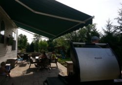 on demand shade from the sun with a Durasol Retractable awning
