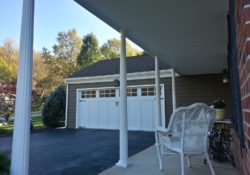 Tradition Structured awning with garage