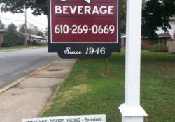 Lou's Beverage, East Lancaster Ave, Downingtown PA got a new awning from Milanese Remodeling