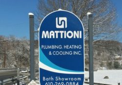 Our friends at Mattioni Plumbing, Heating & Cooling got a new awning from Milanese Remodeling