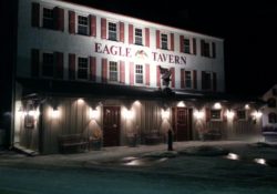 The Eagle Tavern at night!