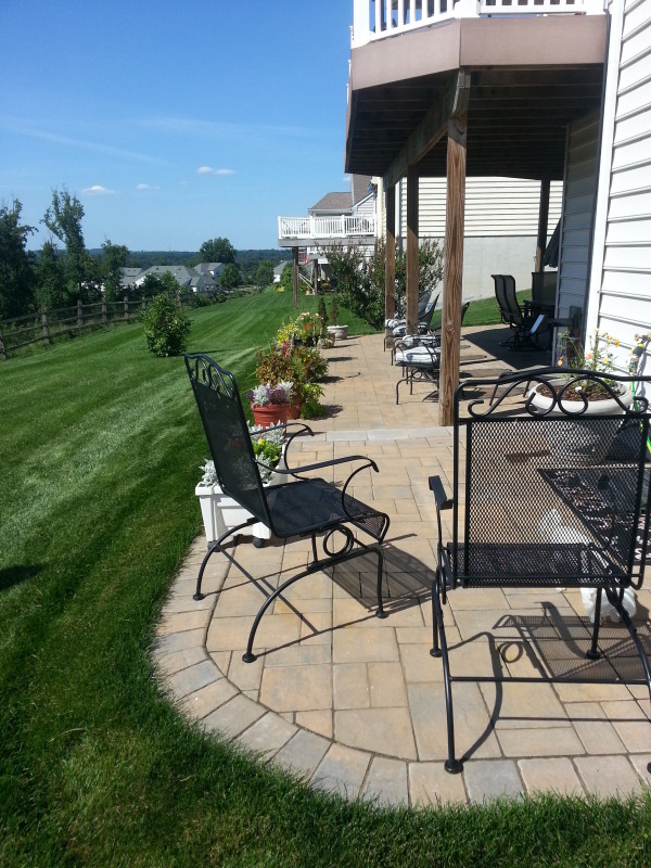 outdoor basement patio