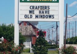 Where can I get old windows for craft projects?