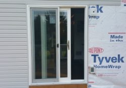 sliding patio door with screen