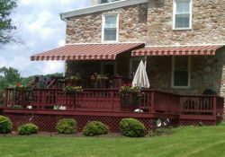 Back porch with awning