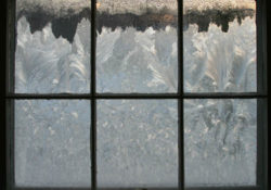 frost on a window