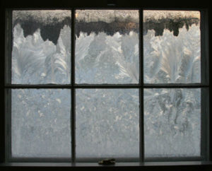 frost on a window