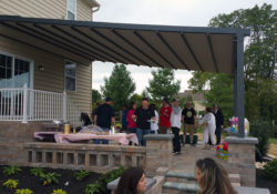 Party Under Pergola Awning