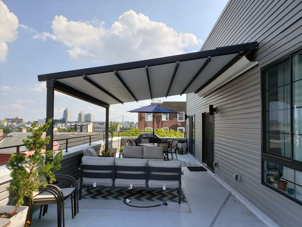 Philadelphia Penthouse Patio Gets Retractable Roof - Milanese Remodeling