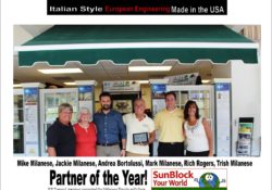 Milanese Remodeling is awarded the best awning company in the USA by Durasol Awnings