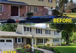 exterior transformation before and after in Chester Springs