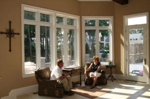 THis homeowner enlarged the windows in their home to add light and view