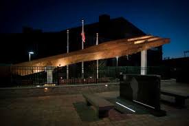 Steel Workers Memorial in Catesville with World Trade Center Treees