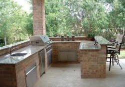 Outdoor Kitchen big enough for a crowd