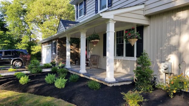 new front porch in Chester Springs