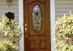 brown exterior door