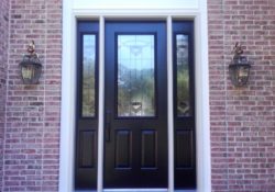 dark exterior door