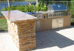 Outdoor Bar & Grille, Stone and Granite