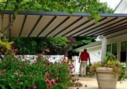 custom retractable pergola