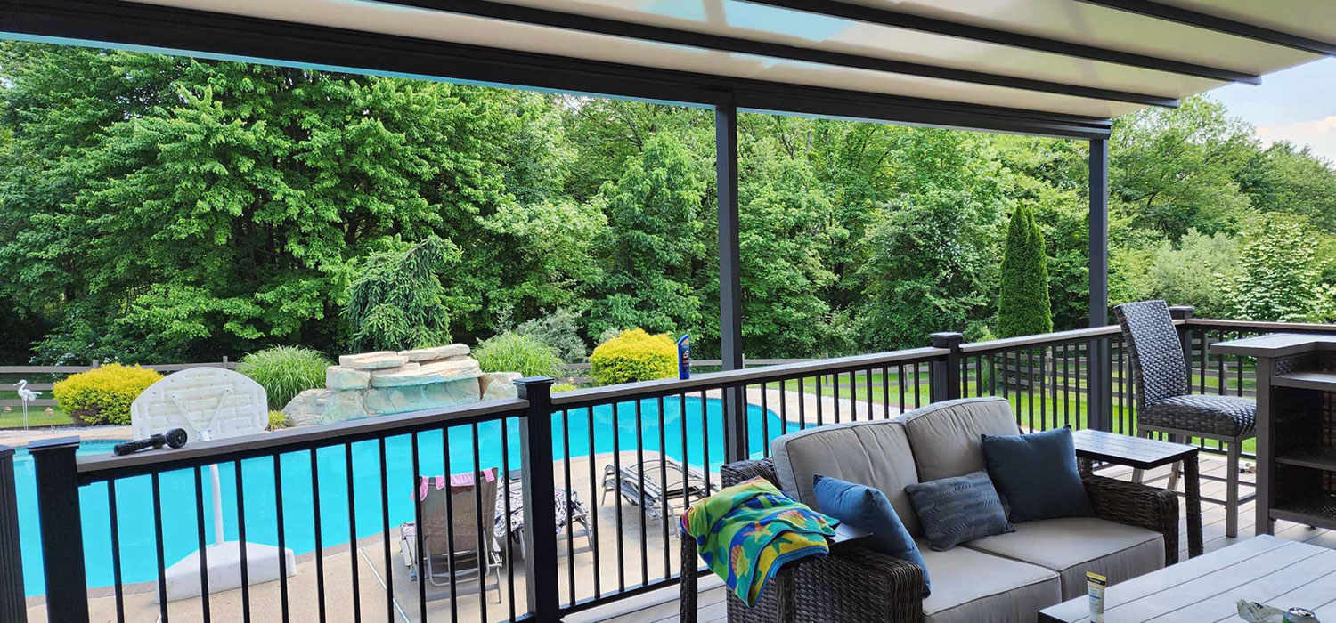 Retractable pergola in Glen Mills, PA
