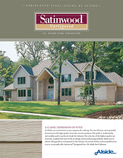 Satinwood Variegated Steel Siding