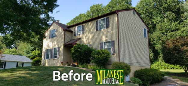 before siding and windows in West Chester